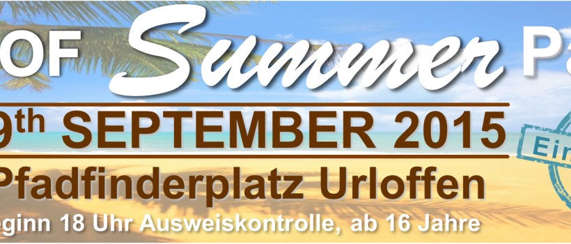 End of Summer Party